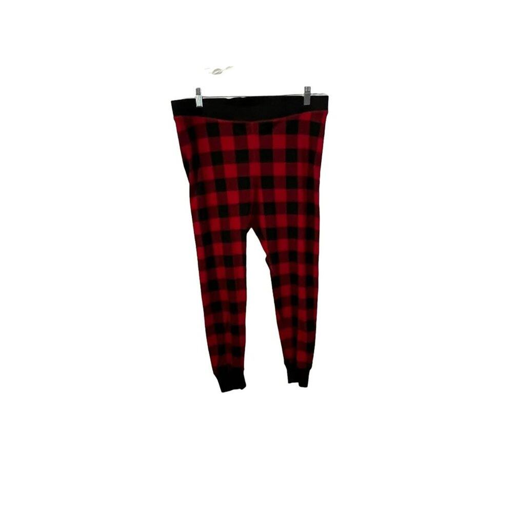 J.Crew Cabin Fever Cotton Sleep Pants AT472 Womens Large Red Black Buffalo Plaid